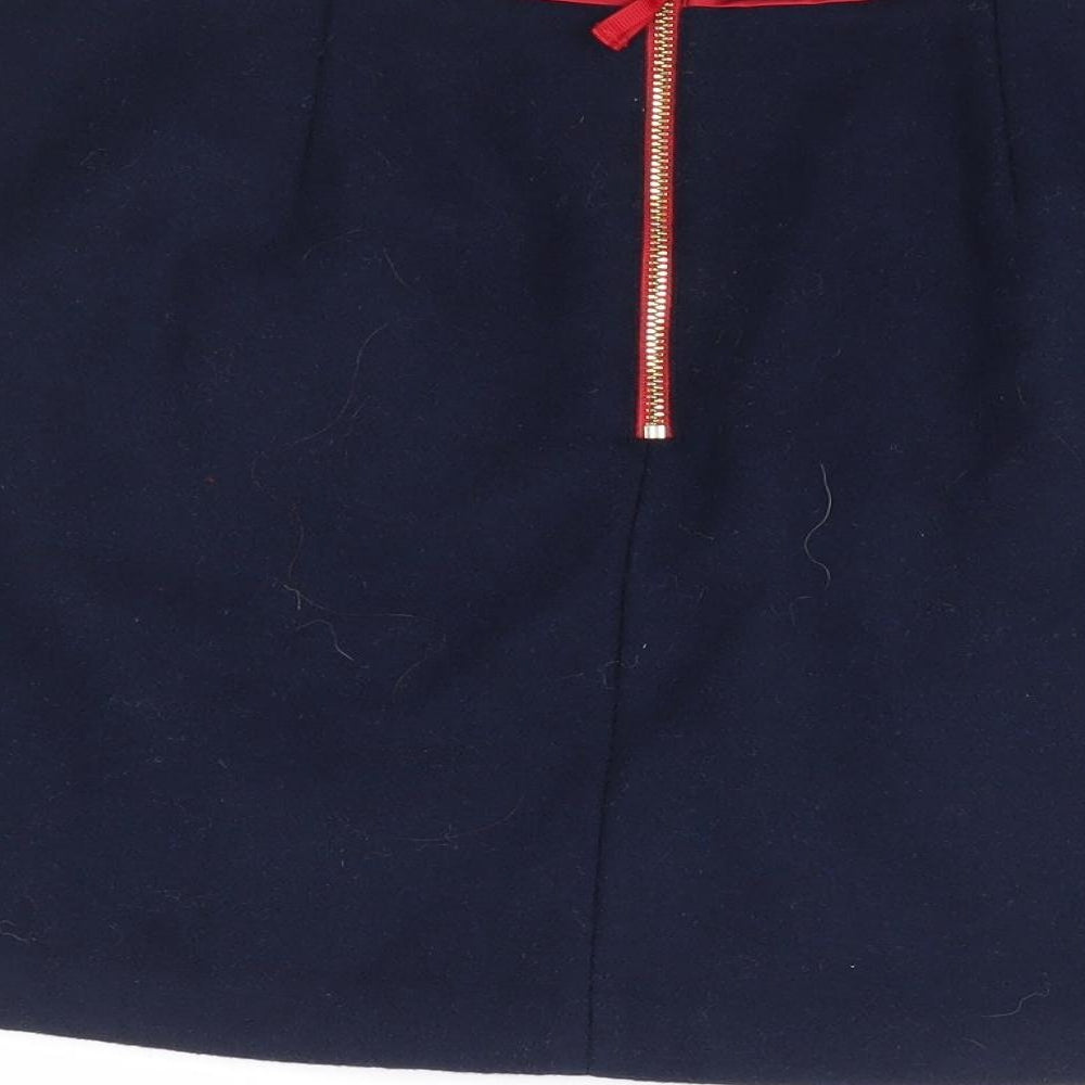 Autograph Girls Blue Polyester A-Line Skirt Size 11-12 Years Regular Zip