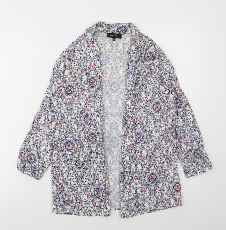 New Look Womens Multicoloured Floral Jacket Size 10