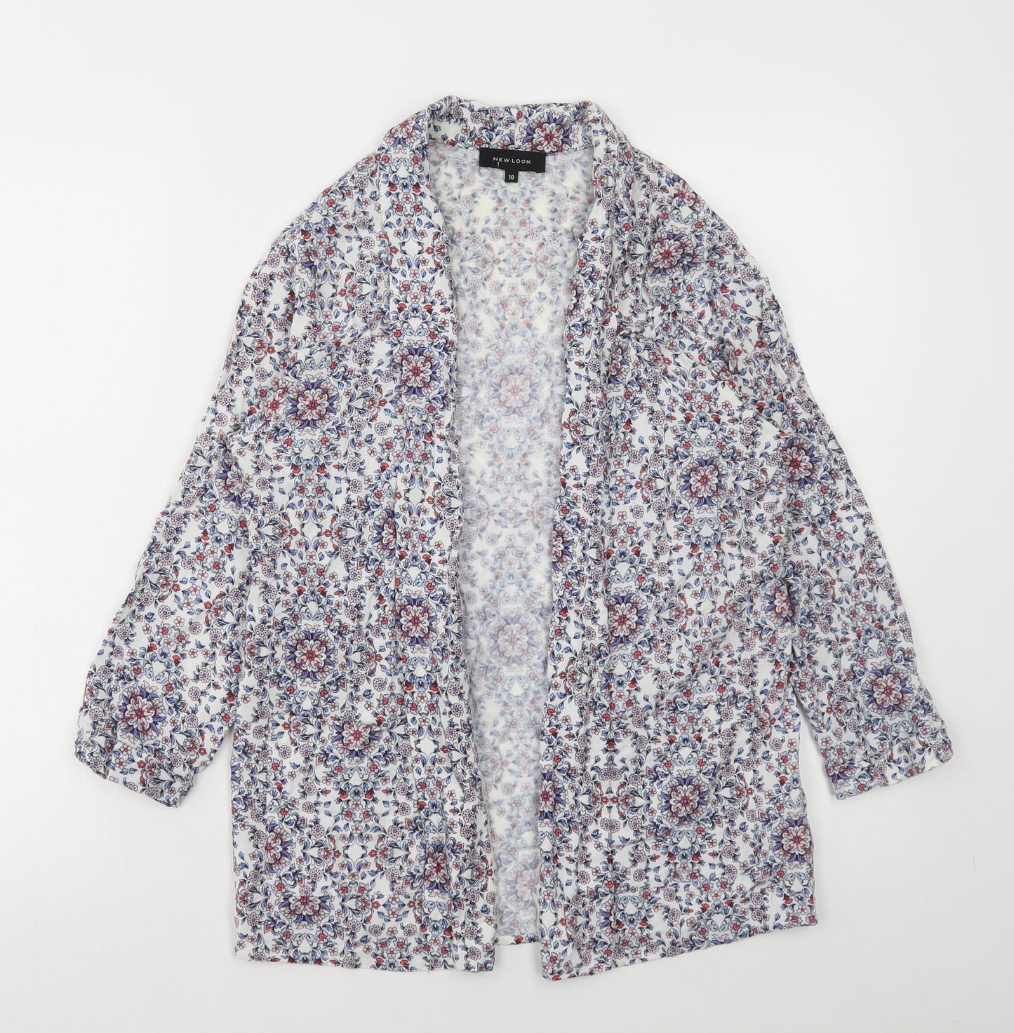 New Look Womens Multicoloured Floral Jacket Size 10
