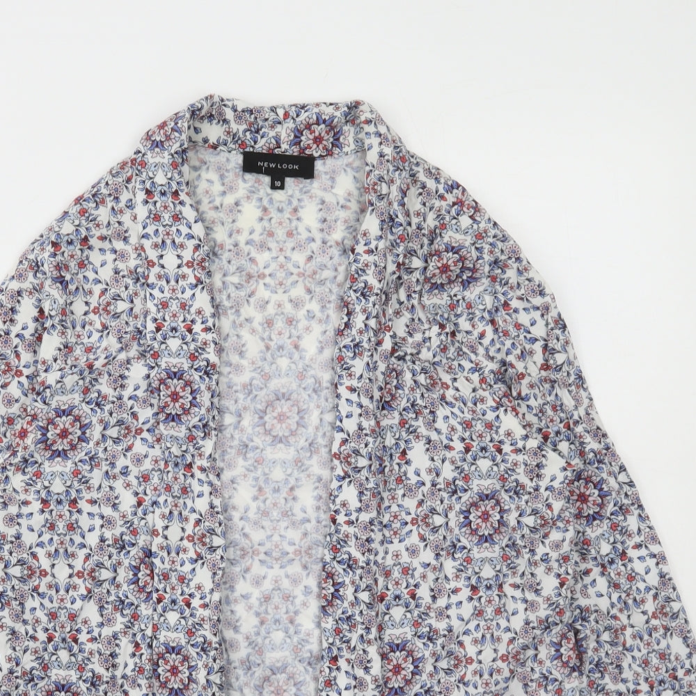 New Look Womens Multicoloured Floral Jacket Size 10