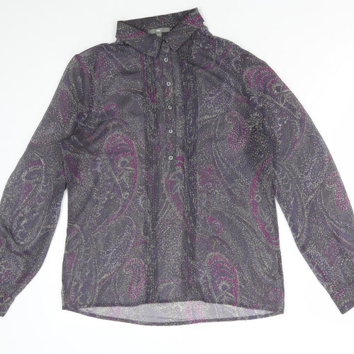Gap Womens Multicoloured Paisley Polyester Basic Blouse Size S Collared