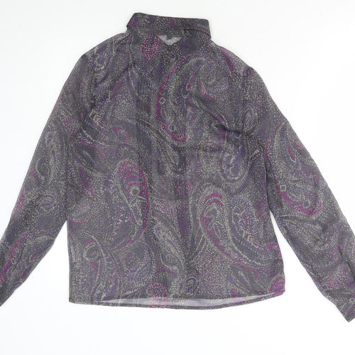 Gap Womens Multicoloured Paisley Polyester Basic Blouse Size S Collared