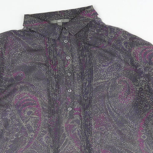 Gap Womens Multicoloured Paisley Polyester Basic Blouse Size S Collared