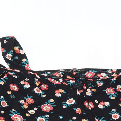 Dororthy Perkins Womens Multicoloured Floral Polyester Basic Blouse Size 12 Off the Shoulder