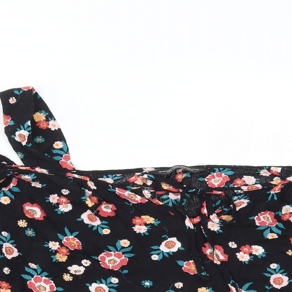 Dororthy Perkins Womens Multicoloured Floral Polyester Basic Blouse Size 12 Off the Shoulder