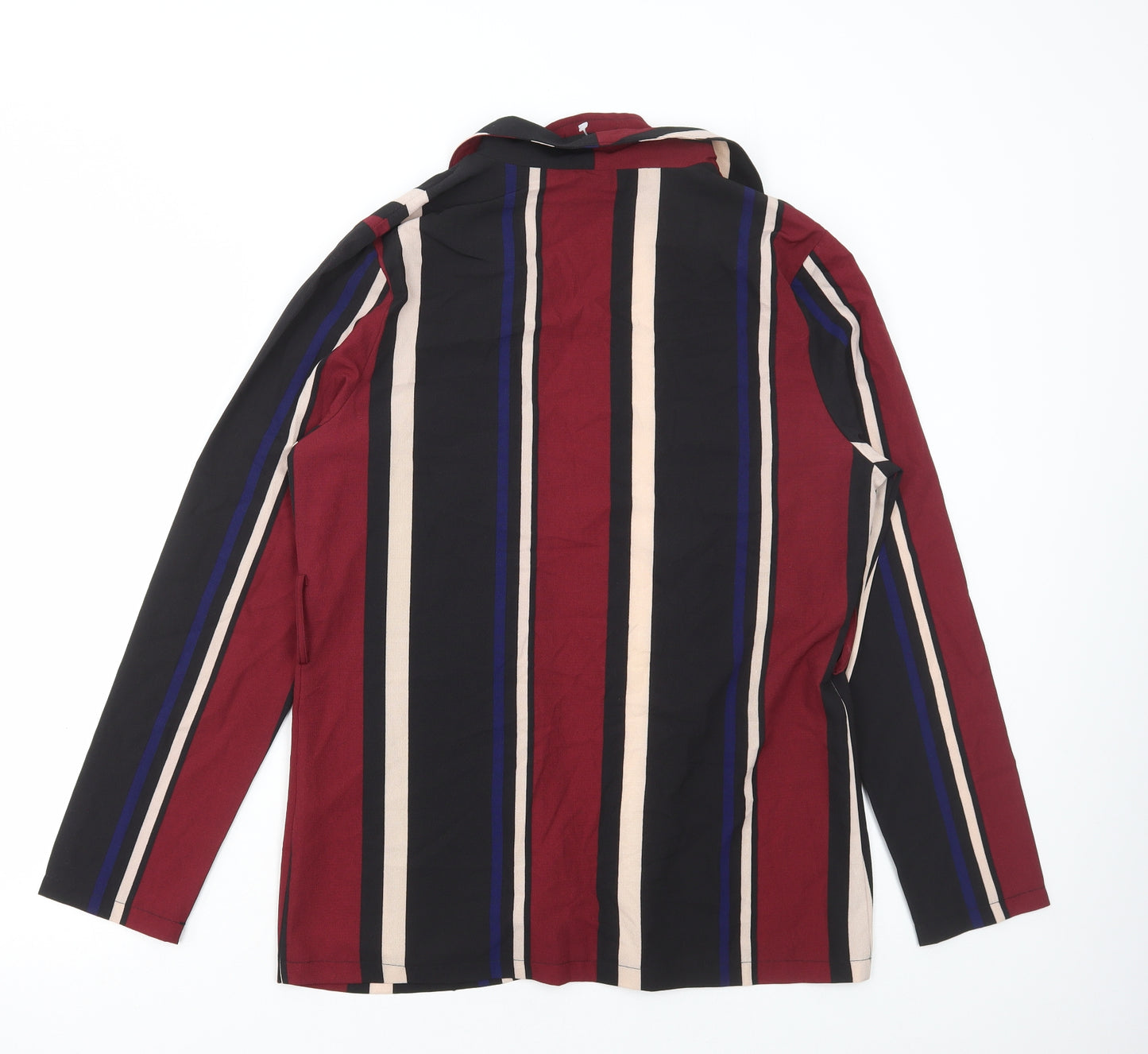 PRETTYLITTLETHING Womens Multicoloured Striped Jacket Size 12