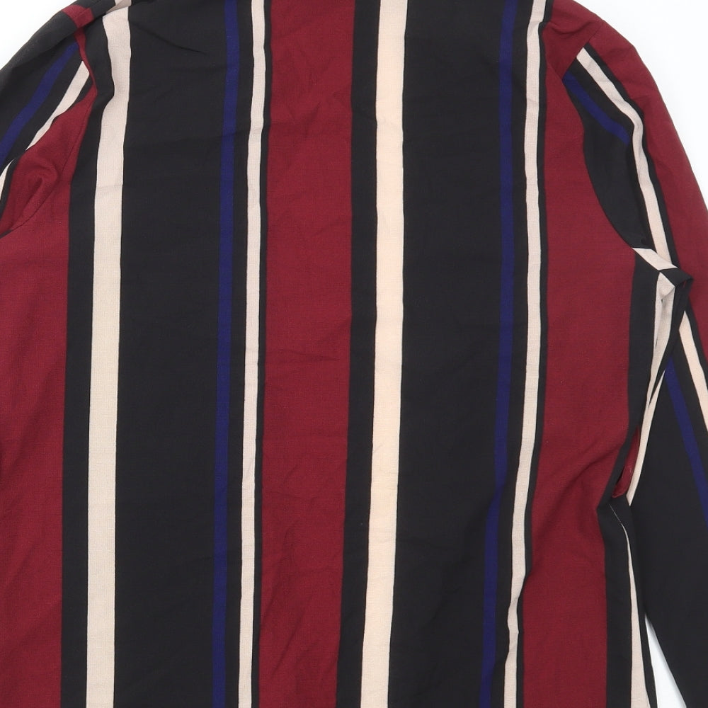 PRETTYLITTLETHING Womens Multicoloured Striped Jacket Size 12