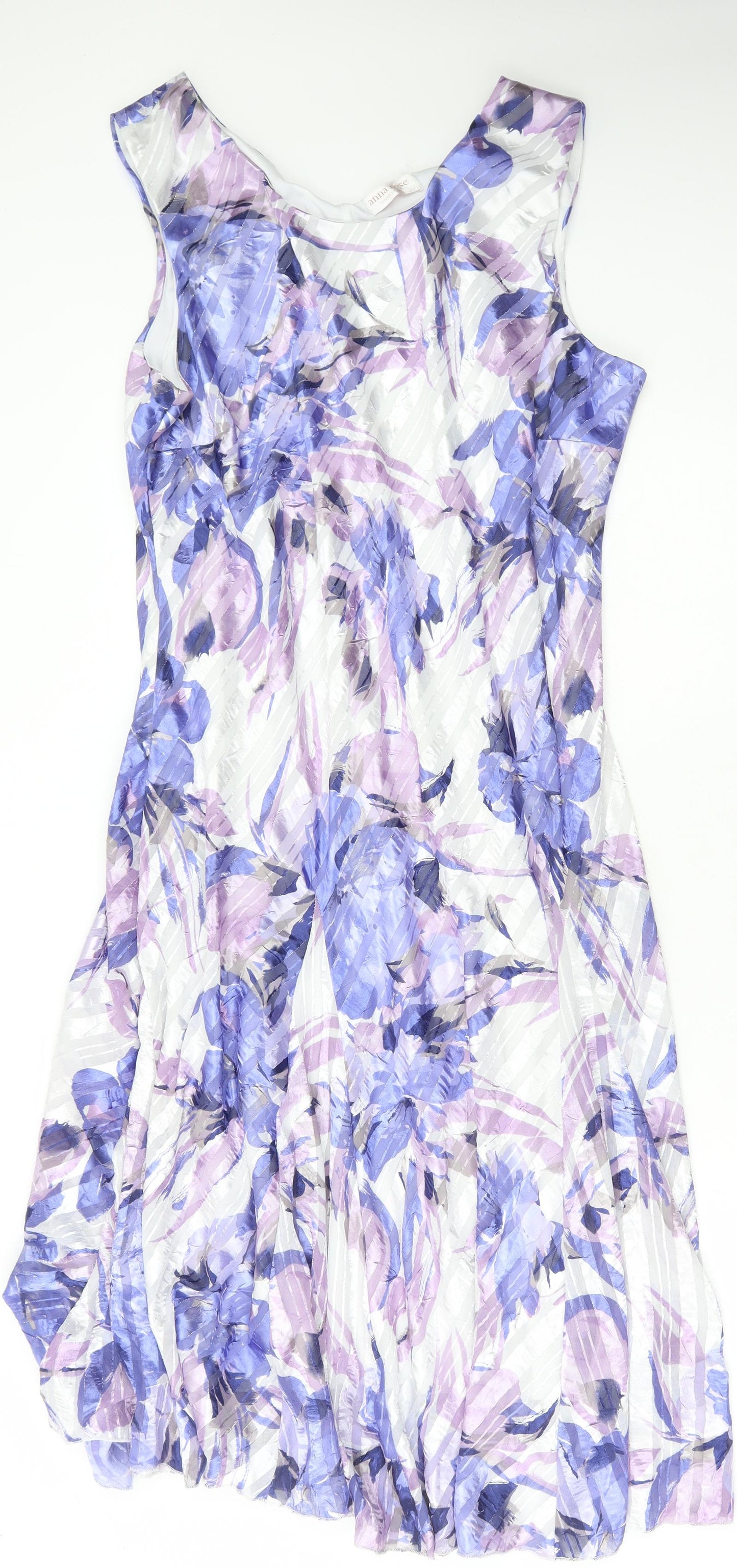 Anna Rose Womens Multicoloured Floral Polyester A-Line Size 22 Scoop Neck Pullover