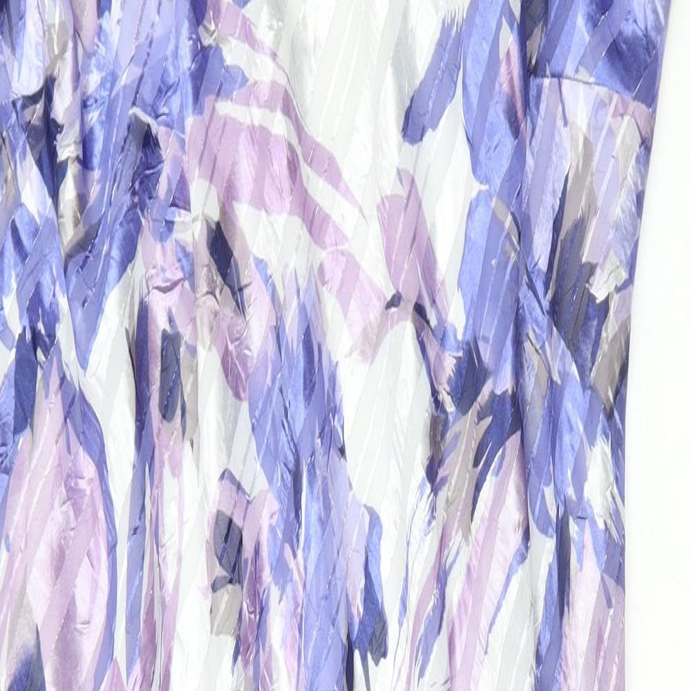 Anna Rose Womens Multicoloured Floral Polyester A-Line Size 22 Scoop Neck Pullover