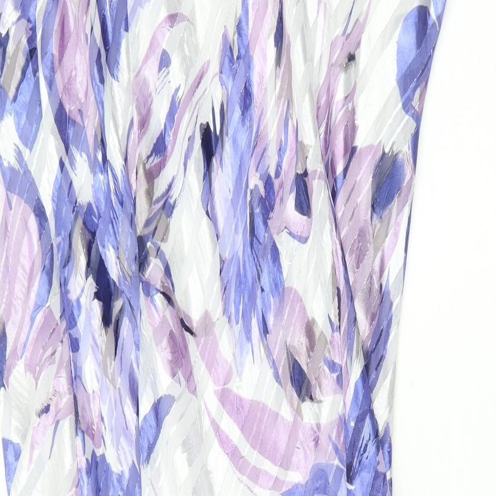 Anna Rose Womens Multicoloured Floral Polyester A-Line Size 22 Scoop Neck Pullover