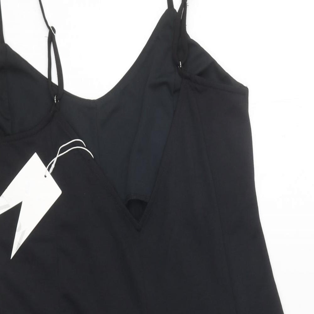 Zara Womens Black Polyester Unitard One-Piece Size M L14 in Pullover