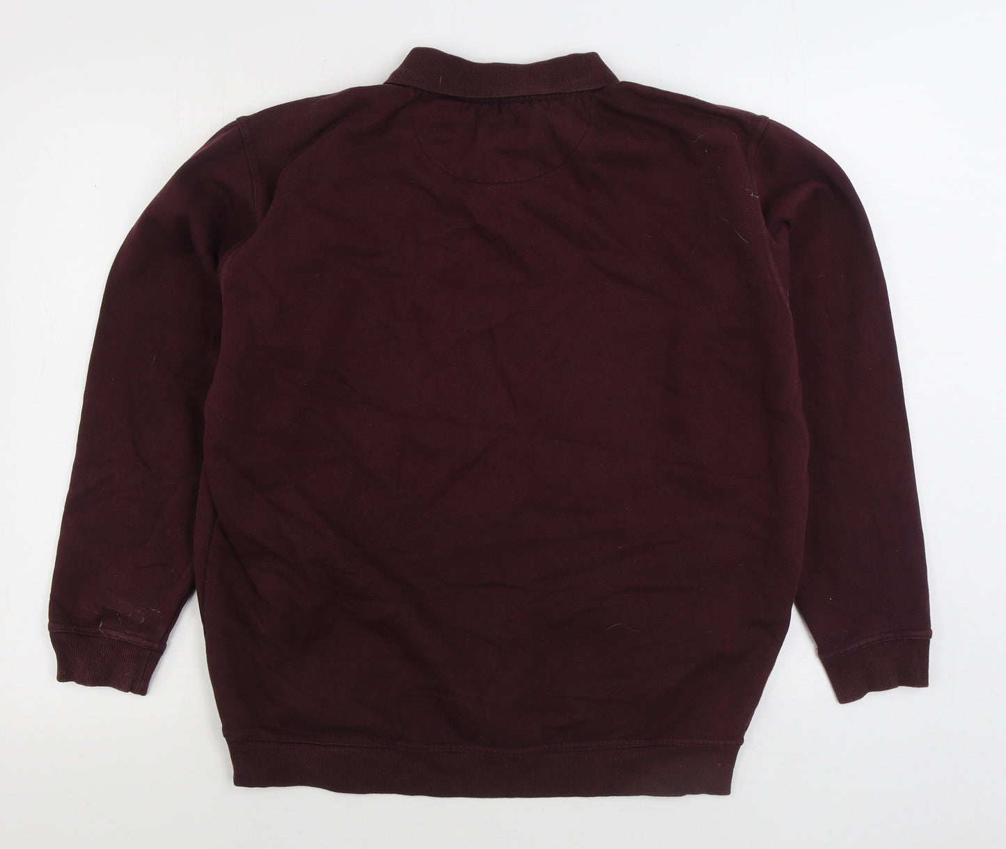 EWM Mens Purple Cotton Pullover Sweatshirt Size L
