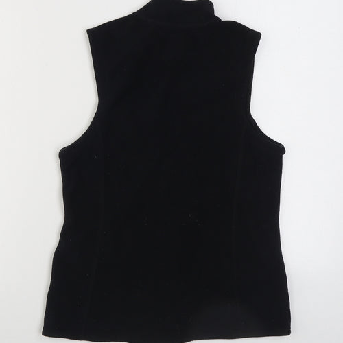 Store Twenty One Womens Black Gilet Jacket Size 12 Zip