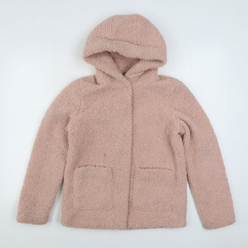 Nutmeg Girls Pink Jacket Size 12-13 Years Snap