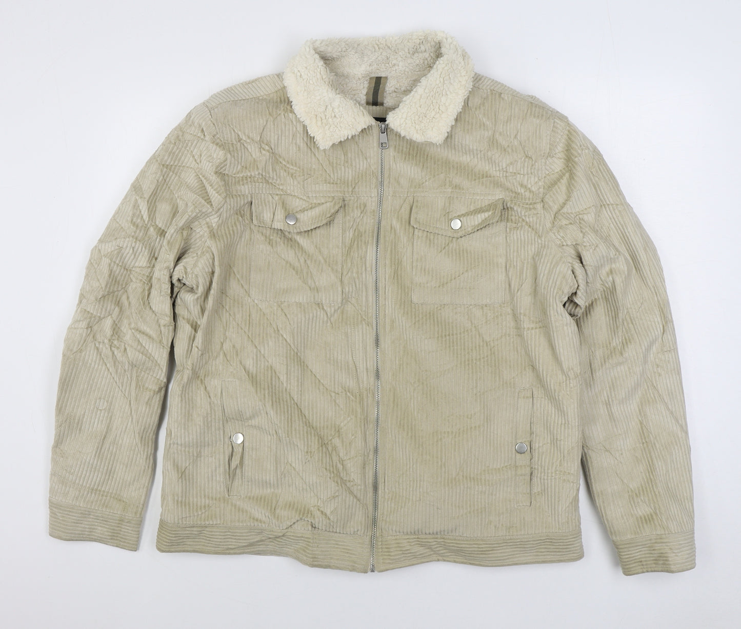 LC Waikiki Mens Beige Jacket Size XL Button