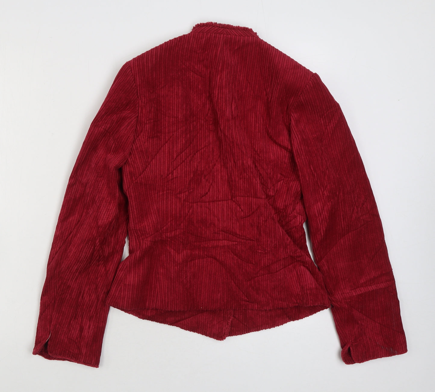 Caroline Charles Womens Red Jacket Blazer Size 10 Button