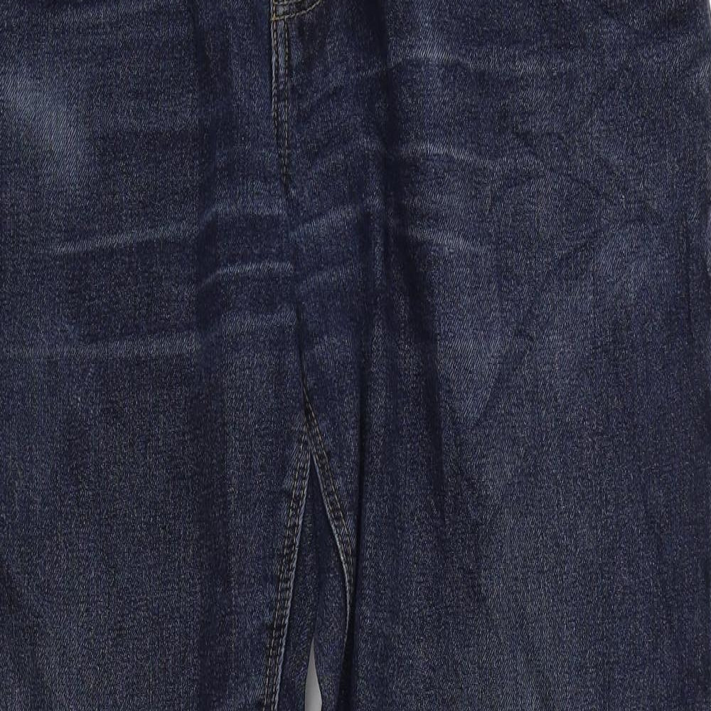 NEXT Mens Blue Cotton Straight Jeans Size 36 in L31 in Regular Zip