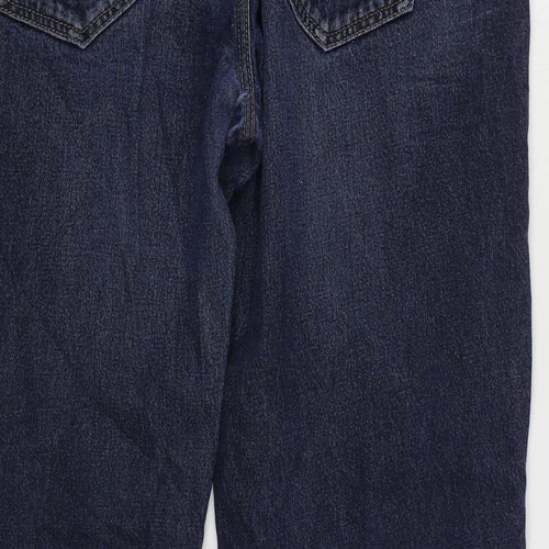 NEXT Mens Blue Cotton Straight Jeans Size 36 in L31 in Regular Zip