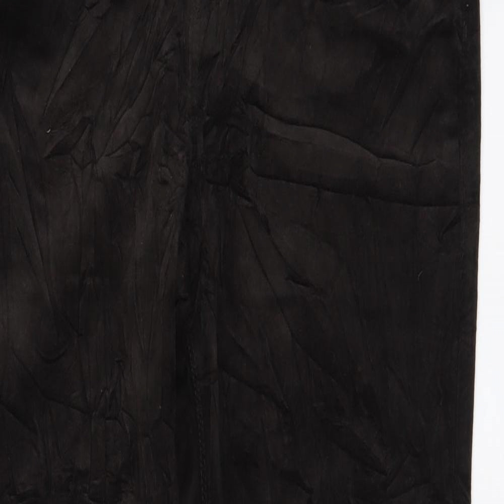 Per Una Womens Brown Cotton Straight Jeans Size 14 L30 in Regular Button