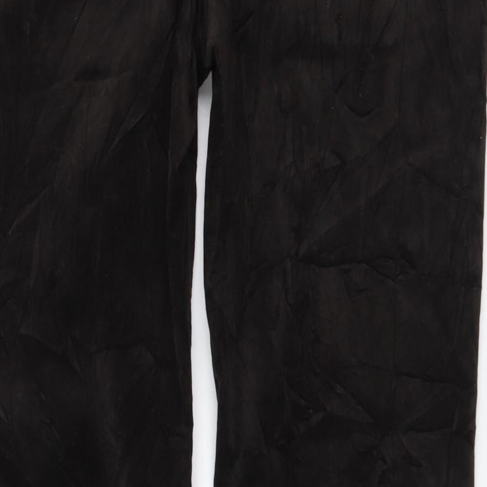 Per Una Womens Brown Cotton Straight Jeans Size 14 L30 in Regular Button