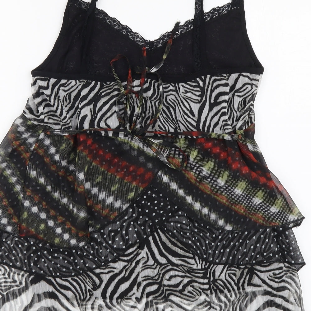 Per Una Womens Multicoloured Geometric Polyester Camisole Tank Size 12 V-Neck