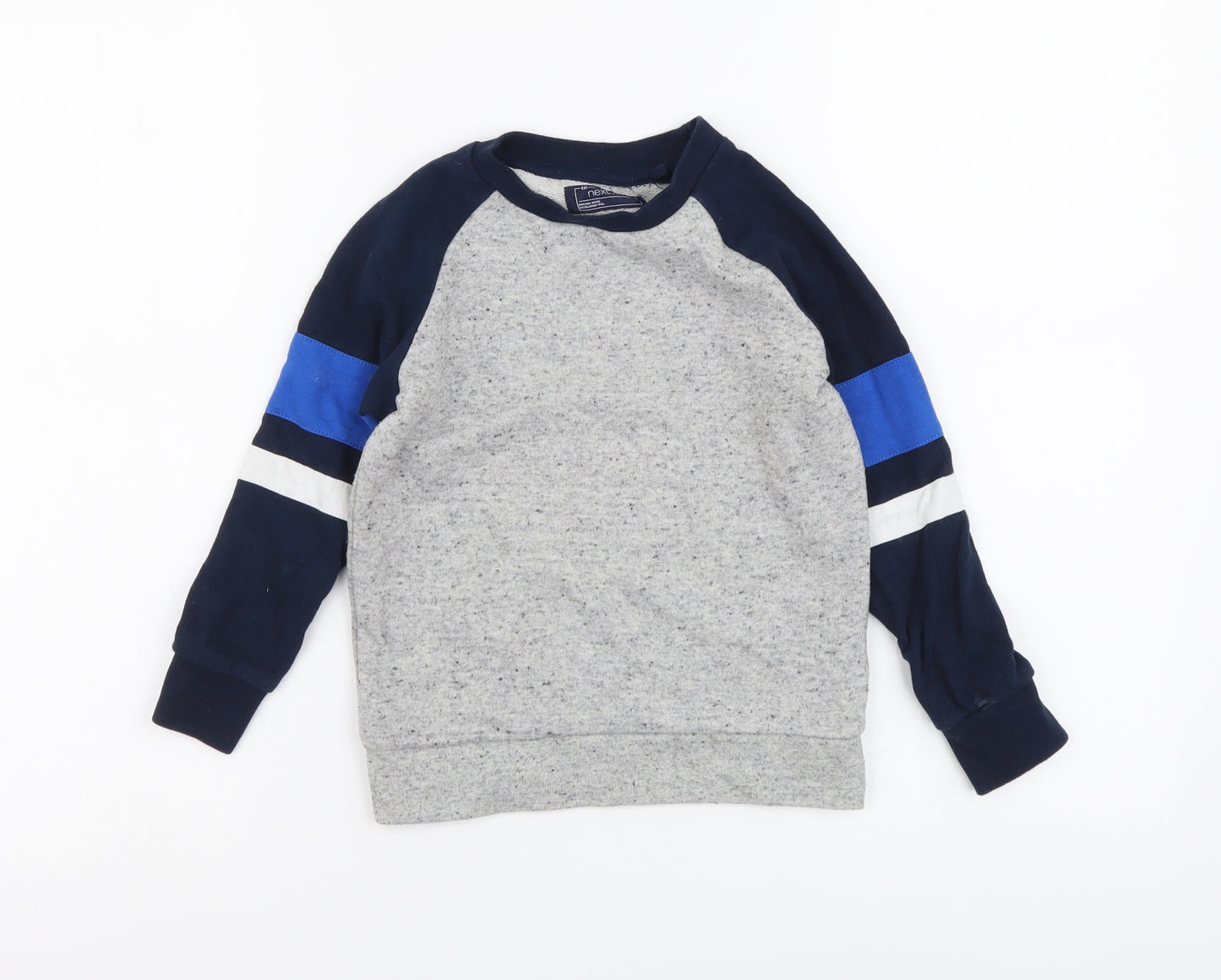 NEXT Boys Grey Cotton Pullover Sweatshirt Size 4 Years Pullover