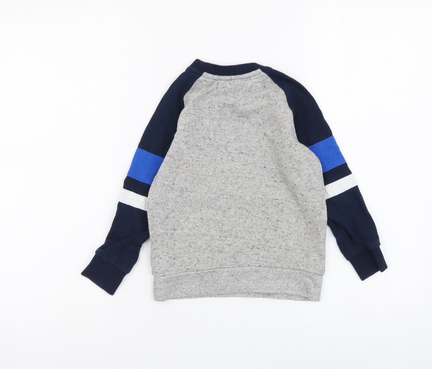 NEXT Boys Grey Cotton Pullover Sweatshirt Size 4 Years Pullover