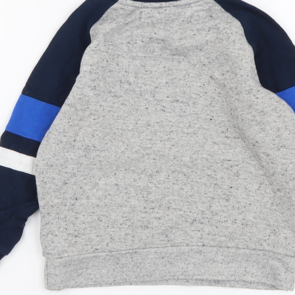 NEXT Boys Grey Cotton Pullover Sweatshirt Size 4 Years Pullover