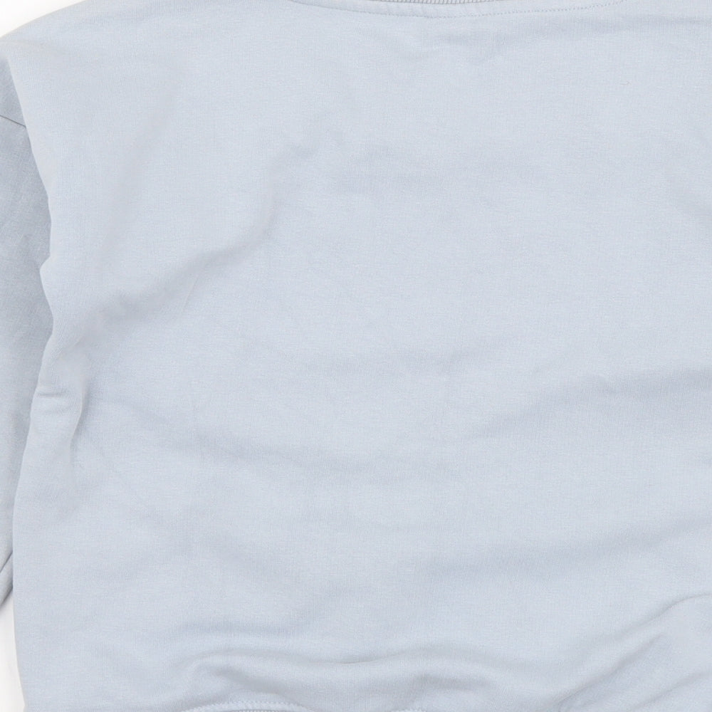 TU Girls Blue Cotton Pullover Sweatshirt Size 9 Years Pullover - Butterfly