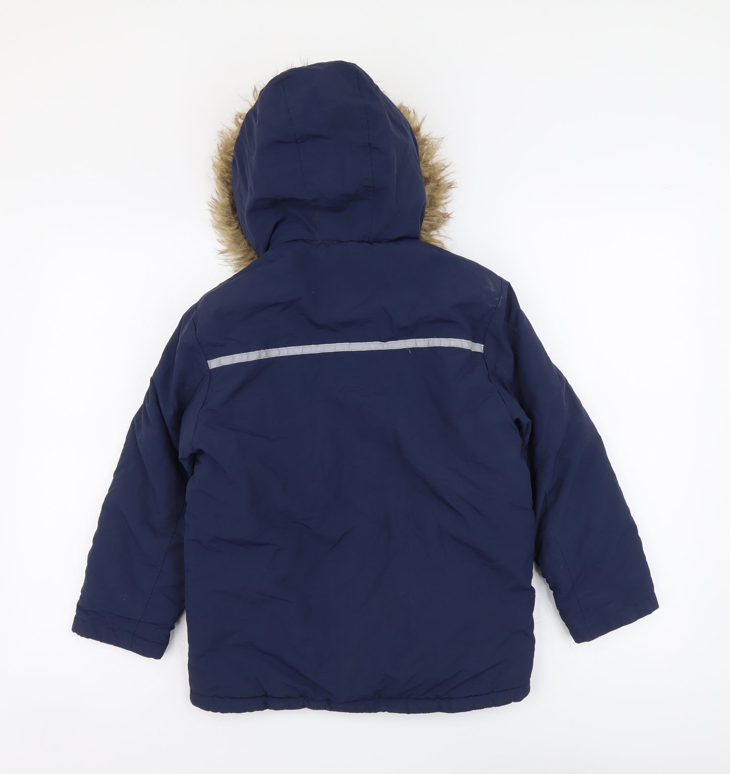 George Boys Blue Jacket Coat Size 7-8 Years Zip