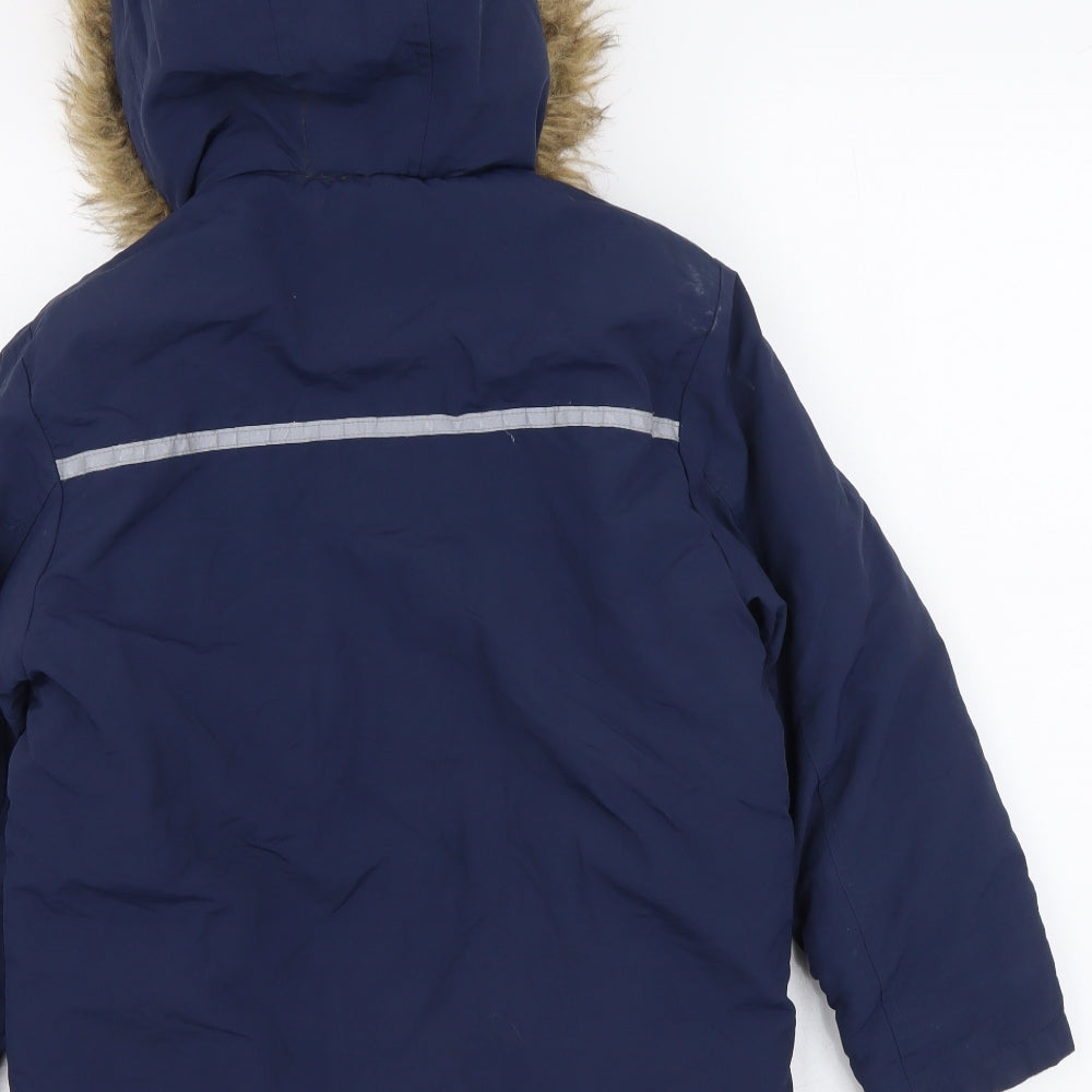 George Boys Blue Jacket Coat Size 7-8 Years Zip