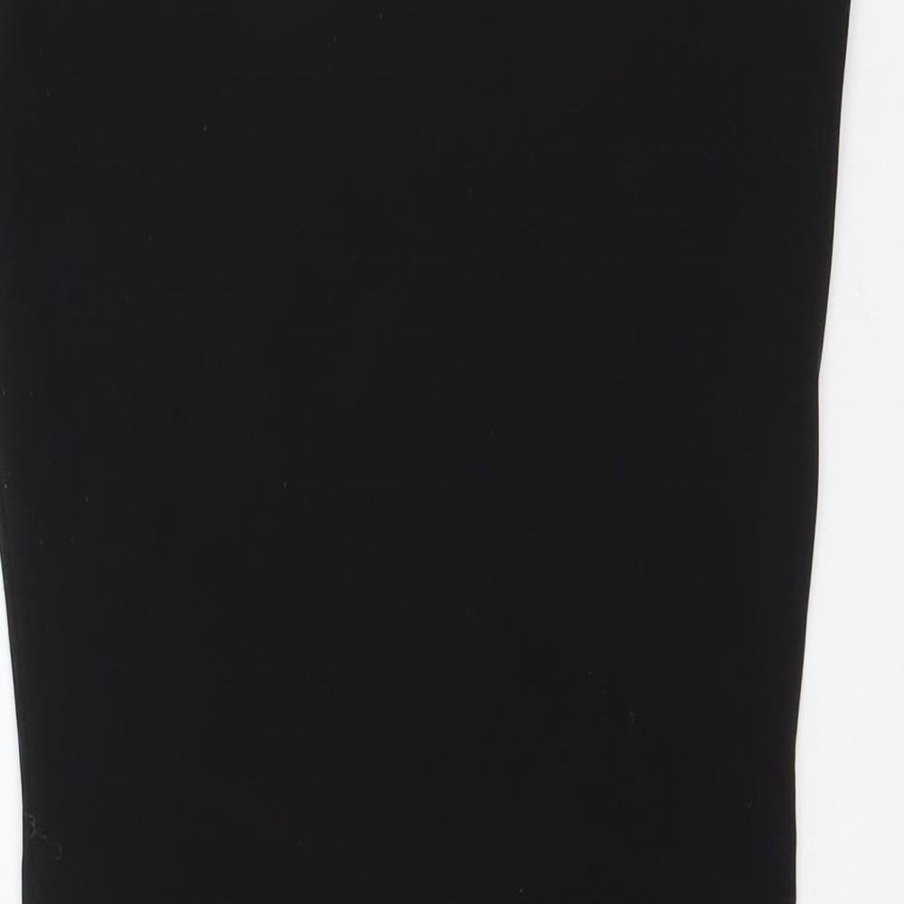 PRETTYLITTLETHING Womens Black Polyester Bodysuit One-Piece Size 6 Snap