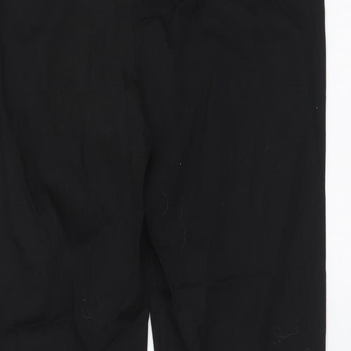 Dorothy Perkins Womens Black Cotton Trousers Size 8 L25 in Regular Button