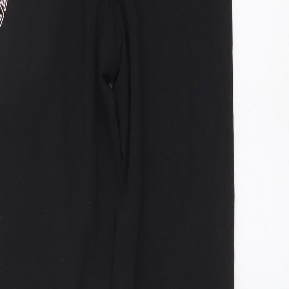 I Love Girlswear Girls Black Cotton Jegging Trousers Size 7 Years Regular Drawstring - Legging