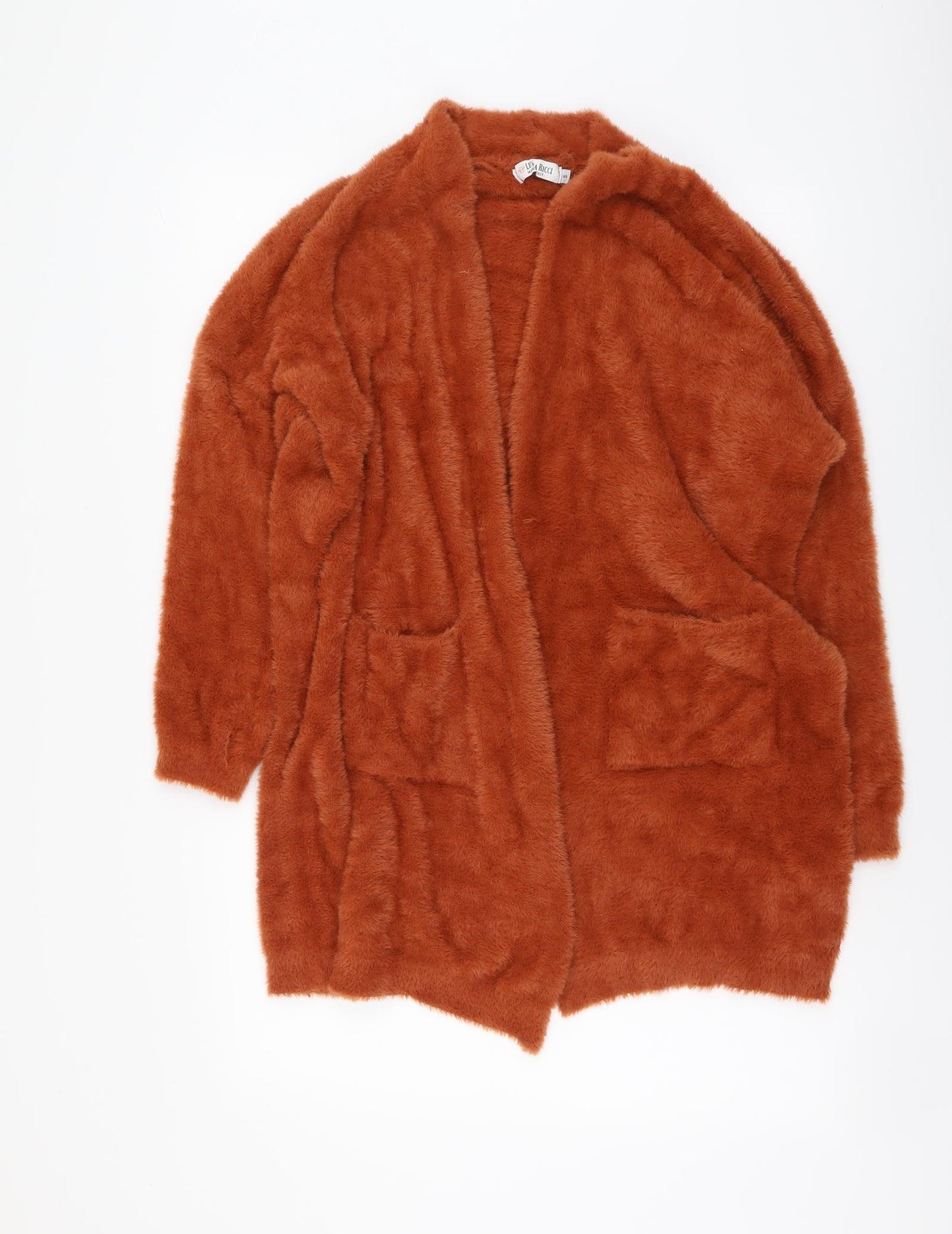 Luisa Ricci Womens Red V-Neck Polyimide Cardigan Jumper Size S