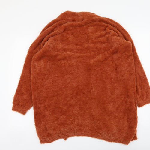 Luisa Ricci Womens Red V-Neck Polyimide Cardigan Jumper Size S