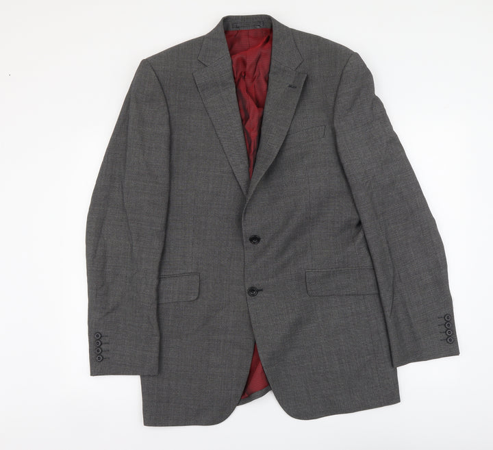 Marks and Spencer Mens Grey Wool Jacket Suit Jacket Size L