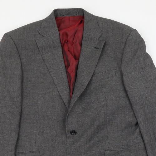 Marks and Spencer Mens Grey Wool Jacket Suit Jacket Size L