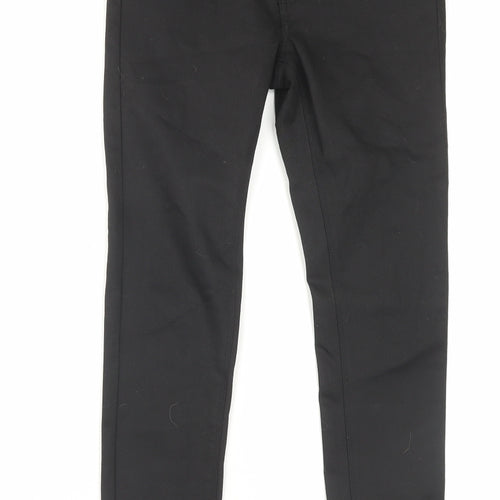 Denim&co Womens Black Cotton Skinny Jeans Size 10 L28 in Regular Button