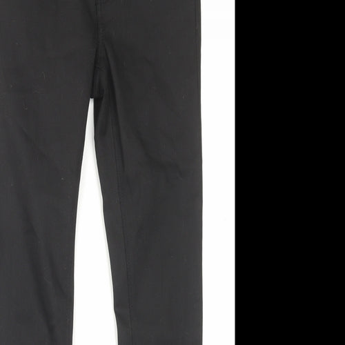 Denim&co Womens Black Cotton Skinny Jeans Size 10 L28 in Regular Button