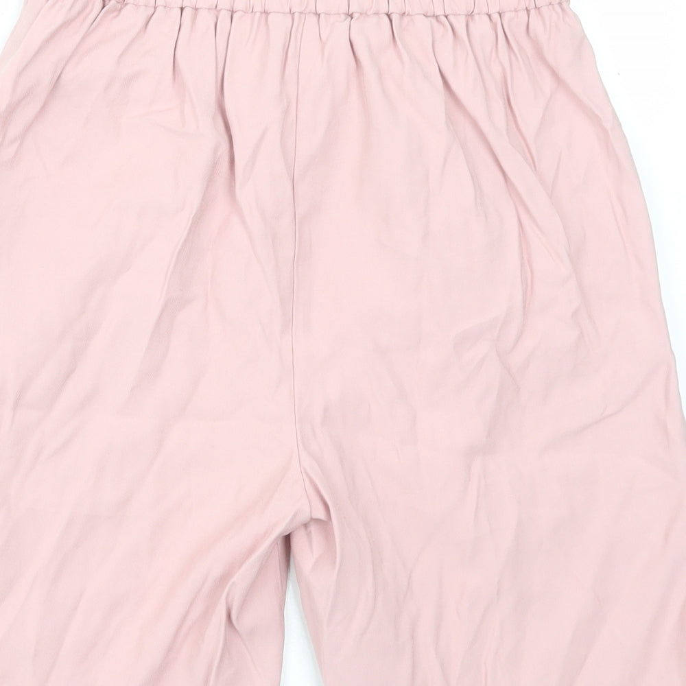 Primark Womens Pink Viscose Culotte Shorts Size 10 L7 in Regular Pull On