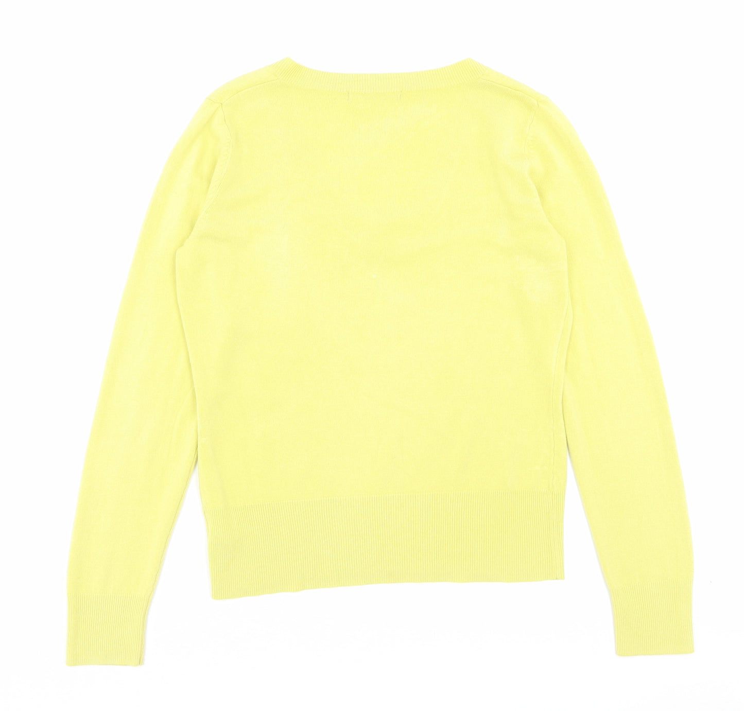 NEXT Womens Green V-Neck Acrylic Pullover Jumper Size 12