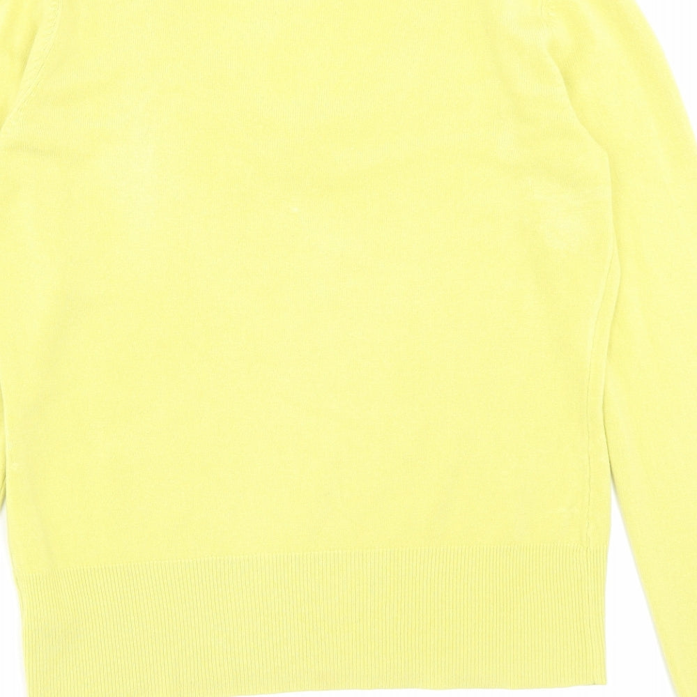 NEXT Womens Green V-Neck Acrylic Pullover Jumper Size 12