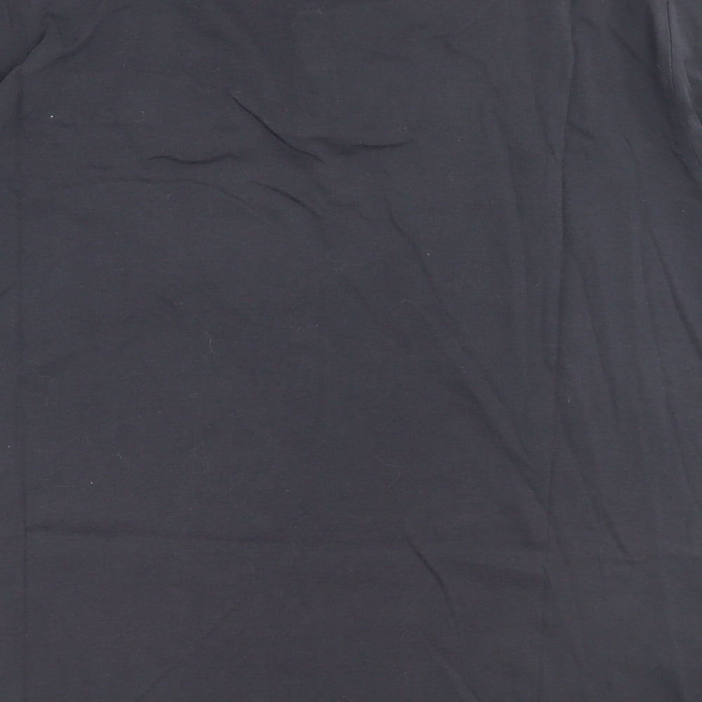 George Mens Blue Cotton Polo Size XL Collared Button - Pocket Detail