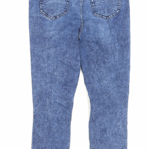 Authentic Denim Womens Blue Cotton Skinny Jeans Size 28 in L25 in Regular Button