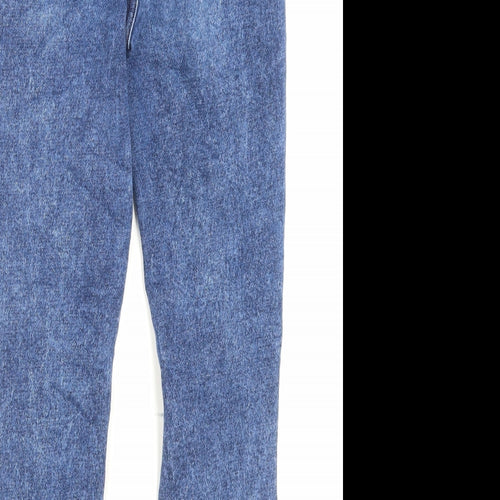 Authentic Denim Womens Blue Cotton Skinny Jeans Size 28 in L25 in Regular Button