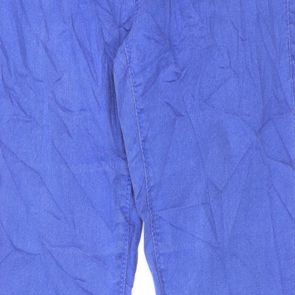 Dorothy Perkins Womens Purple Cotton Skinny Jeans Size 12 L29 in Regular Button