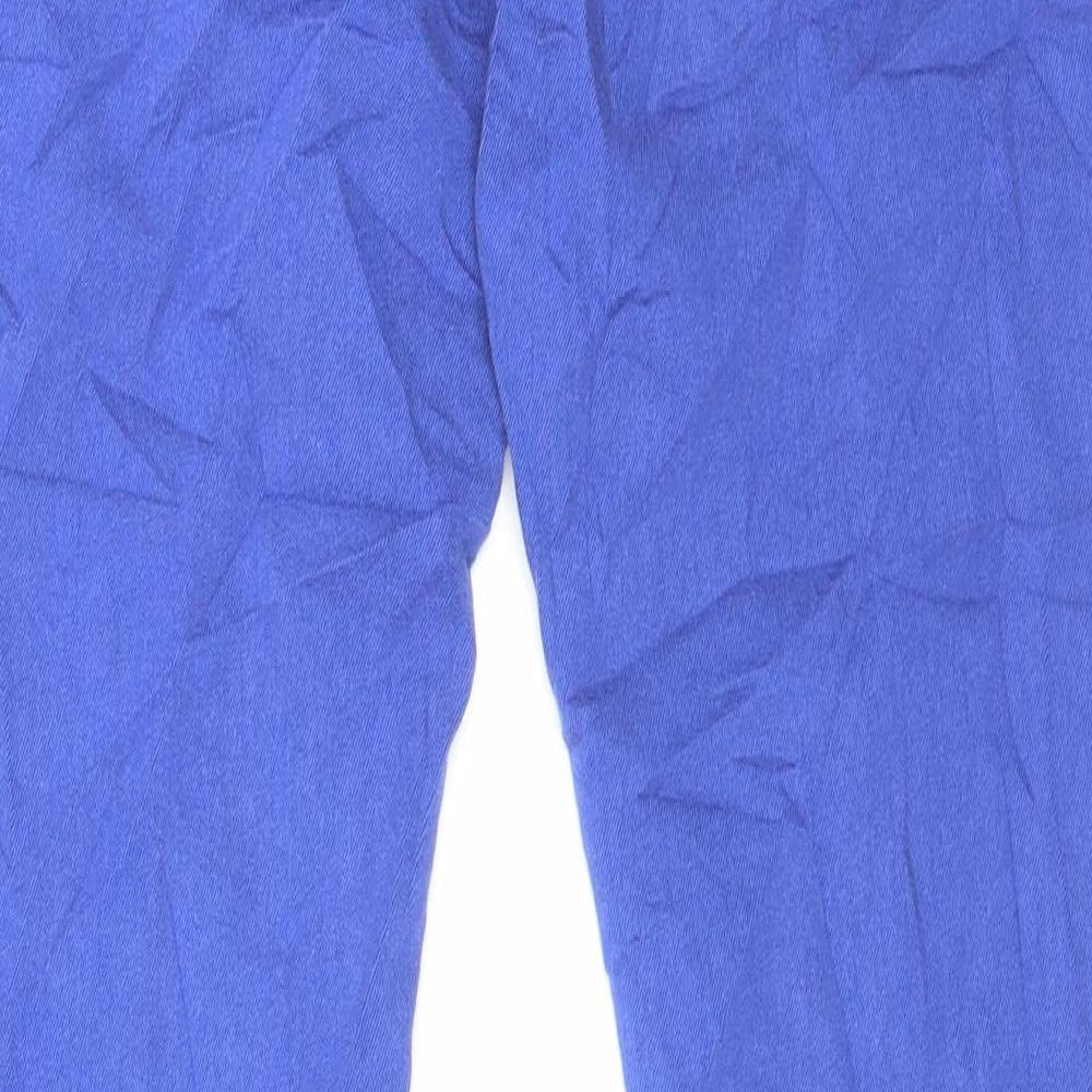 Dorothy Perkins Womens Purple Cotton Skinny Jeans Size 12 L29 in Regular Button