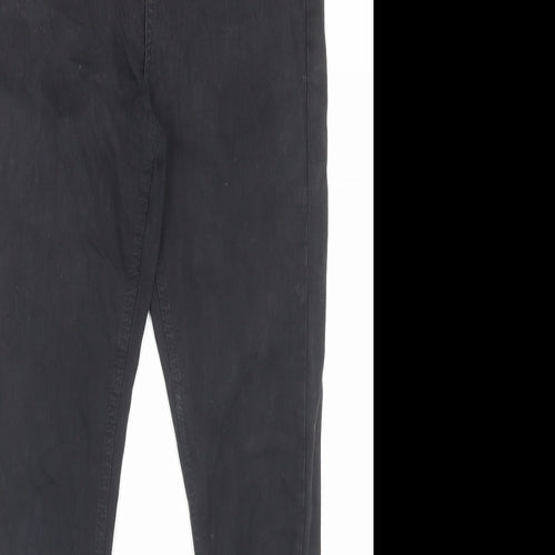 Hera Womens Black Cotton Skinny Jeans Size 30 in L29 in Regular Button