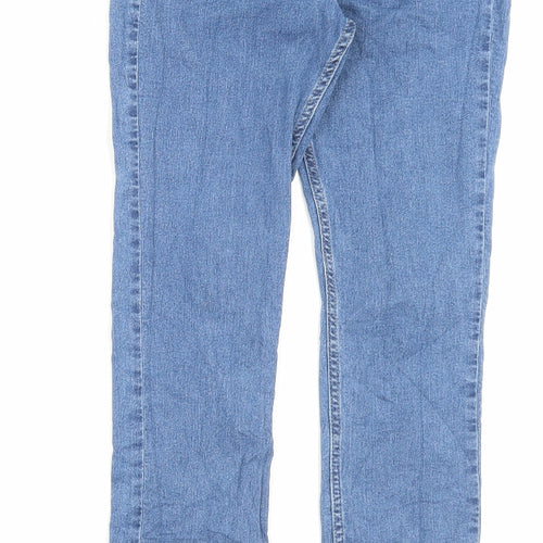 H&M Womens Blue Cotton Skinny Jeans Size 26 in L28 in Regular Button